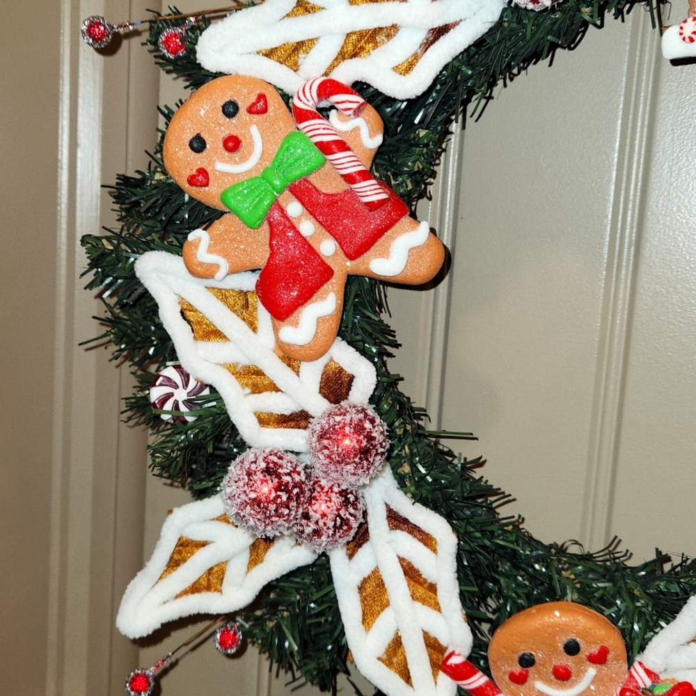 Gingerbread Man Wreath - Picture 4 of 8